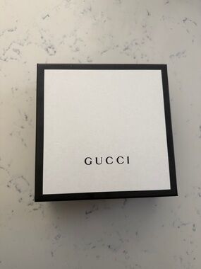Gucci Black and White Logo Gift Box